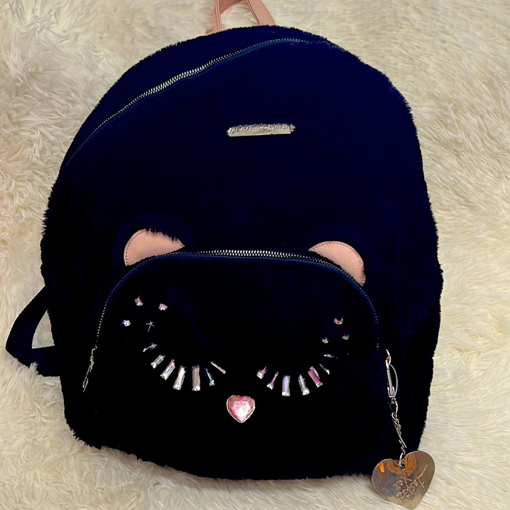 Betsey Johnson cat backpack